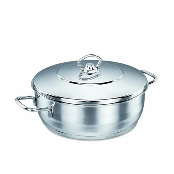 Кастрюля низкая с крышкой Korkmaz Mega 36х16см 15,0л (А1945)