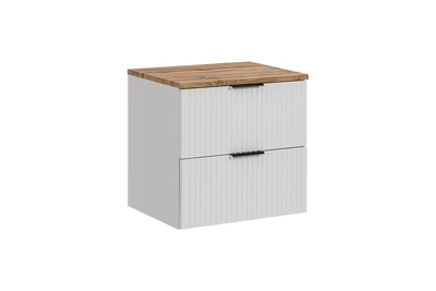 Тумба со столешницей, для ванной комнаты Adel White 60 см Comad SET -ADW B 60 CM белый/ дуб ADEL