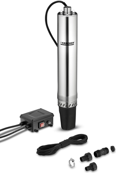 Karcher Свердловинний насос ВР 4 Deep Well, 700 Вт, 4600 л/р, 43 м, 4.3 бар, 12 м, 150 мм, 35 ​​°C, G1, 7.14 кг