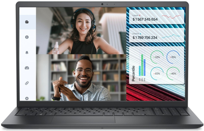 Ноутбук Dell Vostro 15 3530 / Ліцензійна Windows 11 Pro / Intel Core i5-1334U 10-ядерний / RAM 32 ГБ / SSD 2 ТБ / Підсвітка клавіатури / USB Type-C / Екран 120 Гц