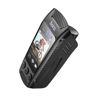 Екшн камера для велосипеда HOCO DV104 4k Anti-shake Riding recorder |2160p/60fps, 2" HD Display, 1000lmn Light, Wi-Fi, 5h| чорна