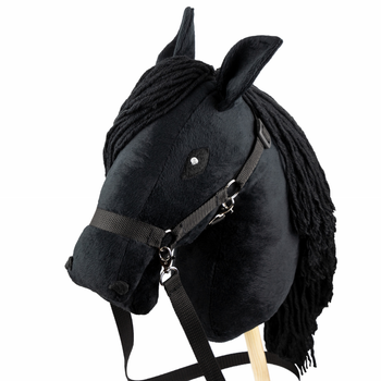 Кінь на палиці Hobby Horse Skippi З вуздечкою і віжками Чорний (5906660867036)