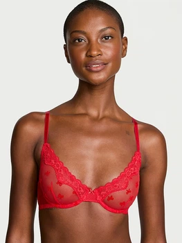 Бюстгальтер Victoria's Secret Tease Unlined Demi Bra 34B Червоний (26938761)