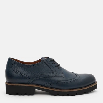 Мужские броги кожаные Prime Shoes 11-579-10215 44 29 см Синие (PS_2000000081847)