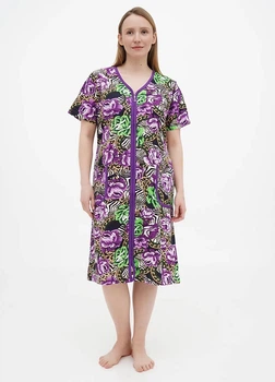 Халат Romeo Life 2XL темно-синій з фіолетовим 4099-06