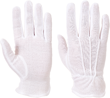 Перчатки с микроточками Portwest A080 цвет: белый, размер: L