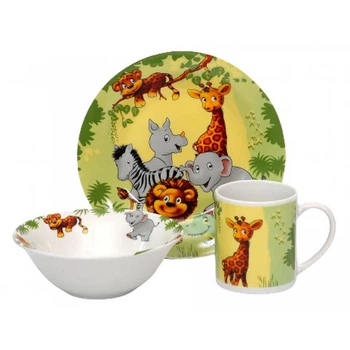 Набор детской посуды (3 пр) LIMITED EDITION (YF6030 JUNGLE)