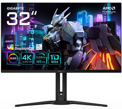 Монітор 31.5" Gigabyte AORUS FO32U UHD OLED 165Hz (AORUS FO32U)