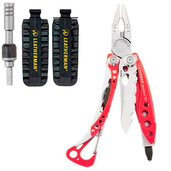 Набір Мультитул Leatherman Skeletool RX 832310+Тріскачка Leatherman 931030 + Комплект біт Bit Kit 2 половини