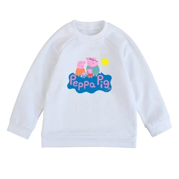 Свитшот детский белый с принтом Peppa Pig Свинка Пеппа DM-1098 92 см