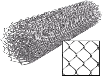 Сетка Рабица оцинкованная 60 х 60 х 2 (1.5 х 10 м) (209957_rozetka)