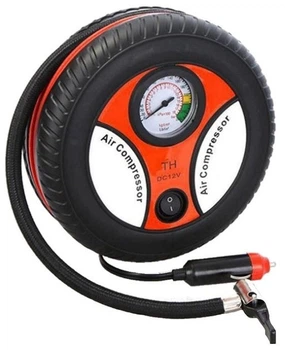 Автомобильный компрессор в форме колеса Air Compressor DC12V 260 PSI - для подкачки колес