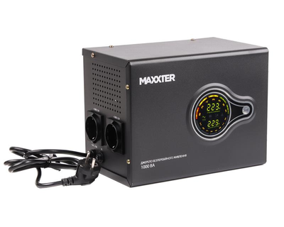ИБП Maxxter MX-HI-PSW1000-01 1000VA, Lin.int., 2xEURO