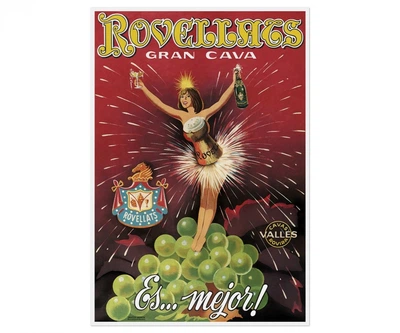 Постер CP Rovellats Gran Cava 1951 Алкоголь 59х86 см (383)