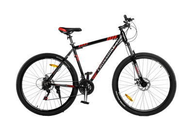 Велосипед CrossBike Everest 29"19" Чорний-Червоний