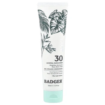 Увлажняющий солнцезащитный крем на каждый день SPF 30 Badger Company, 50 мл