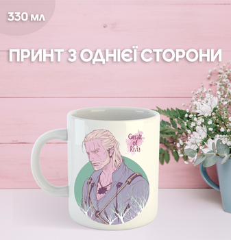 Кружка Відьмак з принтом керамічна чашка The Witcher 330 мл Uk_497