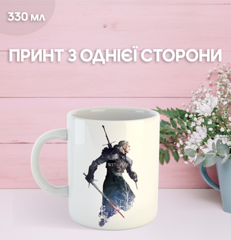 Кружка Ведьмак с принтом керамическая чашка The Witcher 330 мл Uk_492