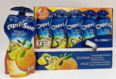 Сік Capri-Sun Мультивітамін упаковка 15 шт по 330 мл