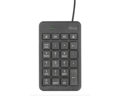Клавіатура мембрана Trust Xalas 25486 USB-A Numeric Keypad 23 Key, USB-A, чорна ТР