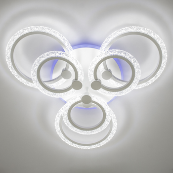 Люстра світлодіодна стельова LUMINARIA LILY RGB 100W 7R APP 650/115 WHITE/ICE 220V IP20 (6951427275516)
