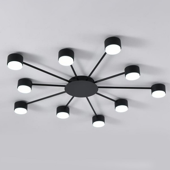 Люстра стельова LUMINARIA RAY SLIM 10xGX53 BLACK 220V IP20 (6951635239539)