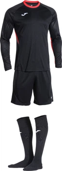 Комплект воротарської форми Joma ZAMORA X чорно-кораловий L 104407.119