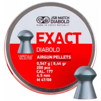 Пульки JSB Diabolo Exact 4,5 мм, 0,547 г, 200шт/уп [121748]