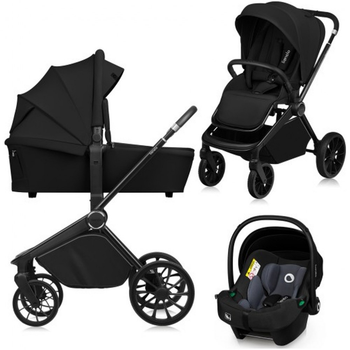 Коляска Lionelo 3 в 1 MIKA PLUS BLACK ONYX [121287]