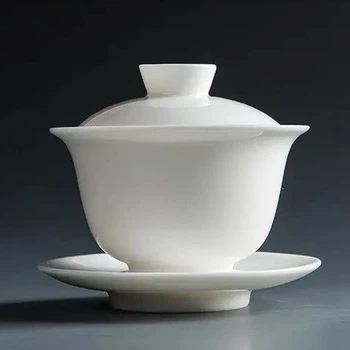 Гайвань фарфоровая Белая Яшма 150 мл. Ash Gaiwan (76D741EB5192)