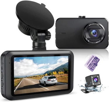 Відеореєстратор ssontong A16 Dash Cam 1080P, 3" екран, 170° огляд, HDR, паркувальний режим