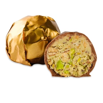 Дубайські цукерки Lux Choco катаїфі з подрібненим мигдалем, фісташкою та лісовими горіхами 50 г