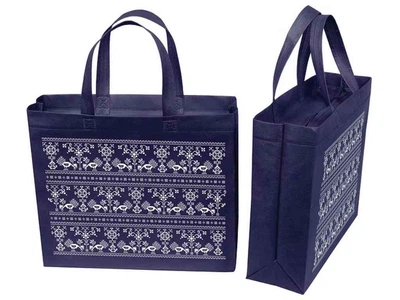 Еко сумка ECOBAG бокс з друком Український орнамент із замком 320х270х100мм 400мм