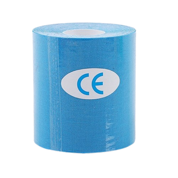 Кінезіо Тейп 7.5см х 5м спортивна тейп стрічка Kinesiology Tape, голубий