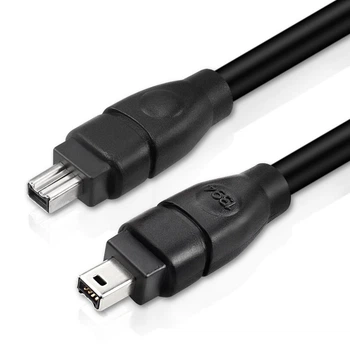 Кабель FireWire 4-контактный на 4-контактный разъем «папа-папа» Черный