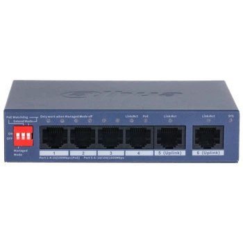 Коммутатор PoE Dahua DH-CS4006-4ET2GT-36 управляемый 4 порта