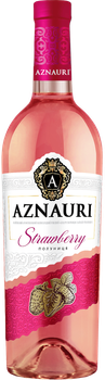 Напій винний Aznauri Strawberry червоний напівсолодкий 0.75 л 8.5-10% (4820189294573)