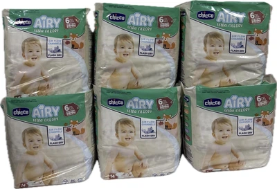 Підгузки 6 розміру Chicco Airy, 15-30 кг, BOX 84 шт