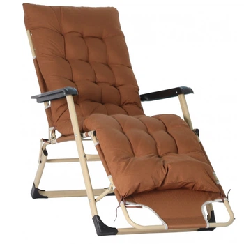 Шезлонг крісло садовий, туристичний Bonro B-02 коричневий + подушка (42400935)