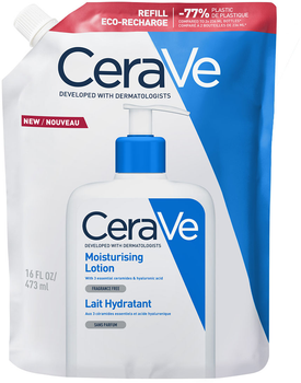 Увлажняющее молочко Сменный блок CeraVe для сухой и очень сухой кожи лица и тела 473 мл (3337875905633)