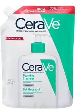 Интенсивно очищающий гель Сменный блок CeraVe для нормальной и жирной кожи лица и тела 473 мл (3337875905596)