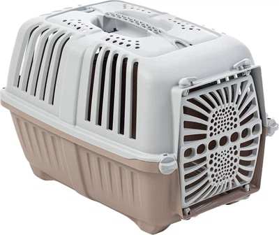 Переноска MPS PRATIKO 2 plast. 55 x 36 x 36 см Вес животного 18 кг Светло-коричневая (8022967074162)