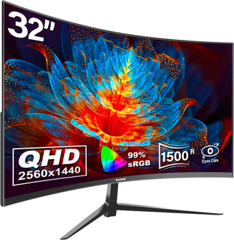 Монитор 32″ Gawfolk GF320E QHD VA 75Hz Черный Б/В