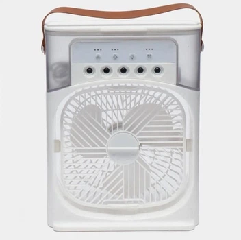 Настільний вентилятор з зволожувачем повітря Air Cooler Fan з USB та LED підсвічуванням (2104618501)