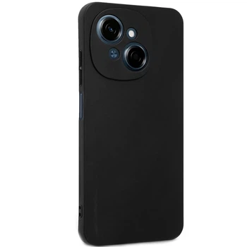 Чёрный силиконовый чехол Epik с защитой камеры для TECNO Spark Go 1 (Черный) (220161)