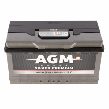 Автомобільний акумулятор AGM Silver Premium (-/+) 12V 100Ah (850A) Euro (AKBLU1050)