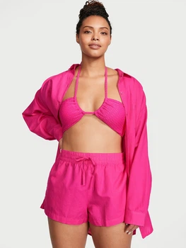 Стильное платье-рубашка Victoria's Secret на пуговицах 1159828872 (Розовый L)