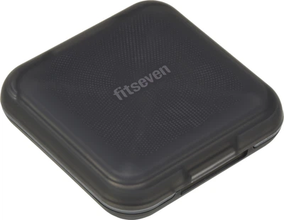 Кейс для капсул Fitseven Прозрачный черный с точками (TP005BB)