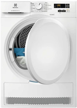 Сушильна машина Electrolux тепловий насос, 7кг, A++, 64см, дисплей, білий