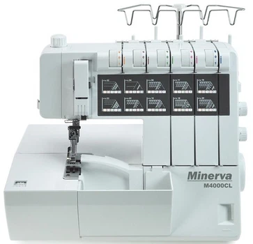 Коверлок Minerva 120Вт 20 оп 1100 ст/хв белый (695876)
